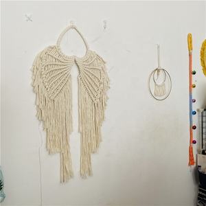 Подвесное макраме в форме сердца, крыла бабочки, крыла летучей мыши, настенное украшение для дома, искусство - Product Image 2
