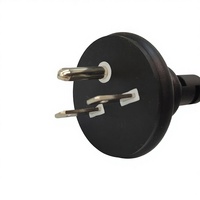 Kabel Konektor Daya DC AS Khusus 12V 7.5A IP68 Tahan Air Isolasi PVC Konduktor Tembaga Kabel Daya Rumah Tangga Industri