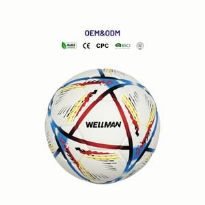 WELLMAN Ballon de football sélectionné Ballon de football en cuir collé thermique de taille 5 League <span class=keywords><strong>Pro</strong></span> Soccer - Product Image 3