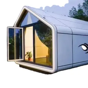 럭셔리 조립식 집 작은 모바일 주택 집 조립식 모듈 형 홈 스페이스 캡슐