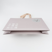 Sacs de shopping en papier kraft personnalisés réutilisables avec impression offset, sacs de luxe recyclables pour chaussures et vêtements