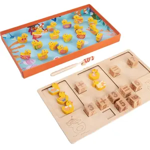 Popular juego de conteo de patos, juguetes educativos para aprender aritmética fácilmente y ejercitar la concentración y emparejar pares