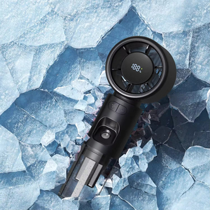 Ventilador de Mano Portátil con Rociador de Agua, Recargable, Funciona con Batería, 1 a 100 Velocidades, Mini Ventilador Turbo - Product Image 5