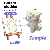 Peluche Mouton Mignon à Motifs Floraux, Douce et Moelleuse, Jouet Confortable pour le Sommeil, Cadeau d'Anniversaire pour Enfants