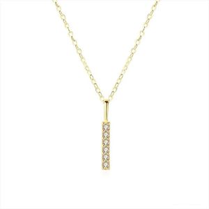 Collier polyvalent Xinfly en or 18 carats avec pendentif diamant naturel de 0,05 ct de forme géométrique, chaîne de clavicule tendance pour les soirées - Product Image 5