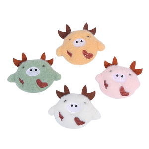 Jouet à mâcher en peluche en forme de vache mignon, très populaire, pour animaux de compagnie, interactif et amusant, pour le nettoyage des dents, fournitures pour animaux, jouets pour chats en gros - Product Image 6