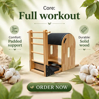 Equipo de Pilates Ladder Barrel MJD M301A de madera de roble para entrenamiento con Reformer en estudio