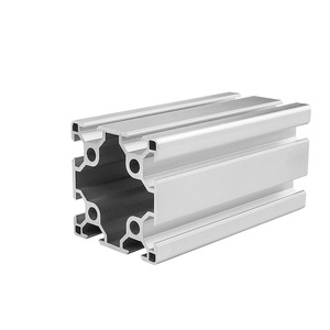 โปรไฟล์อะลูมิเนียมอุตสาหกรรมมาตรฐานยุโรป 6063 แบบอัดขึ้นรูป ชุบอโนไดซ์ สำหรับโครงสร้างอุปกรณ์และเสา - Product Image 1