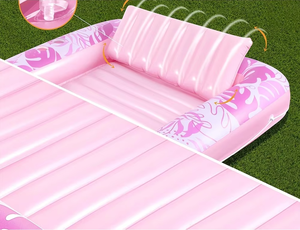 Transat gonflable en PVC avec oreiller pour bronzer et se détendre sur l'eau - Product Image 4