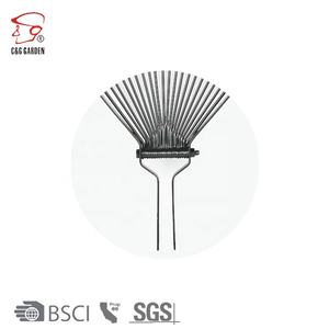 Râteau à gravier de haute qualité Râteau à sable Râteau à gazon léger en acier au carbone Râteau à feuilles de jardin - Product Image 5