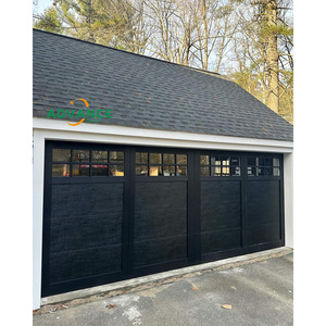 Fabricant américain moderne de voitures doubles avec portes de <span class=keywords><strong>garage</strong></span> en <span class=keywords><strong>bois</strong></span> massif en chêne blanc et fenêtres en perspective - Product Image 2