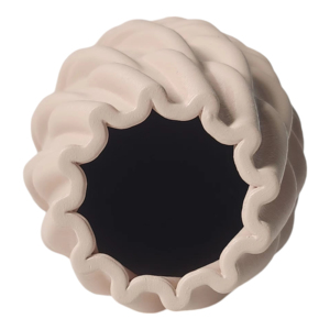 Vaso in ceramica contemporaneo con design stampato in 3D per soggiorno e decorazioni per la casa - Product Image 3
