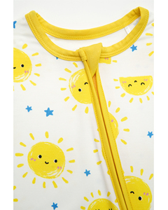 Erkek Bebek Tulumu Toptan Özel Baskılı Çift Fermuarlı Uzun Kollu Sonbahar Tulumu Bebek Romperi Bambu Pamuk Yeni Doğan Bebek Kıyafetleri - Product Image 6