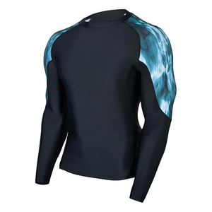 Chemises de protection solaire UPF personnalisées à manches longues en polyester, élasthanne et nylon pour MMA, vêtements de compression - Product Image 2