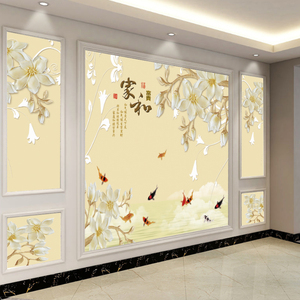 Salon Tv Fond Mur Papier Peint 8d Tridimensionnel Mural Moderne Simple Nouveau Film Et Télévision Revêtement Mural - Product Image 2