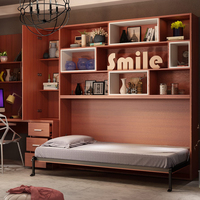 Kit de quincaillerie pour lit Murphy horizontal manuel à prix d'usine, mécanisme de lit mural pliable et dissimulé, gain de place, avec pieds automatiques