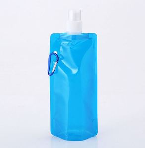 Best Selling Eco-Friendly Collapsible Foldable PE Material Water <b>Bottle</b> with Lid and Your Logo Printing - Product Image 5