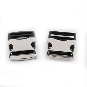 Side Release Buckle Zinc Alloy 32mm Silver For Bags Adjustable <b>Webbing</b> Durable - Product Image 1
