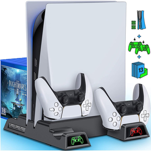 4-IN-1 Function PS5 multifunctional cooling stand Fast charging Designed for gaming fans PS5