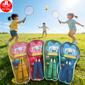 ไม้แบดมินตันเด็ก Whizz KRT01 รุ่นใหม่ล่าสุดจากโรงงาน ดีไซน์น่ารัก ข้อต่อเหล็ก แข็งแรง ทนทาน - Product Image 1