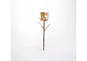 ของขวัญวันวาเลนไทน์ ดอกกุหลาบแท้เคลือบทอง 24K ดีไซน์หรูหรา บรรจุในกล่องตกแต่งสวยงาม ของขวัญวันครบรอบ ดอกกุหลาบธรรมชาติ - Product Image 6