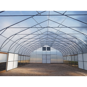 Grande tamanho túnel alto agrícola Single-Span filme estufa para crescer tomate estufa