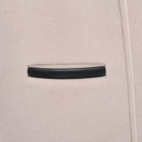 PRETTY STEPS Manteau court en laine double face pour femme, col montant, style cape, mode automne, style doux, vente en gros