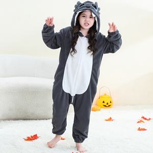 Combinaison pour enfants Michley Polar Black Dragon, style mignon imprimé, <span class=keywords><strong>polaire</strong></span> thermique économique avec service OEM/ODM - Product Image 2