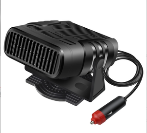 Ventilador de Aire Frío y Caliente para Auto, 12V/24V 120W/150W, Alimentado por USB, Material ABS, Negro + Blanco, para Autos, Camiones, Autobuses, Barcos, Ventilador de Calefacción y Refrigeración - Product Image 1