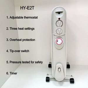 Bode 1500W/2000W/2500W Điện dầu đầy tản nhiệt nóng với bộ đếm thời gian để sưởi ấm nhà - Product Image 2