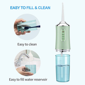 Irrigador Bucal Portátil Inalámbrico <span class=keywords><strong>Recargable</strong></span> por USB de 300 ml, 3 Modos, 4 en 1, Chorro de Agua Dental para Limpieza Bucal - Product Image 4