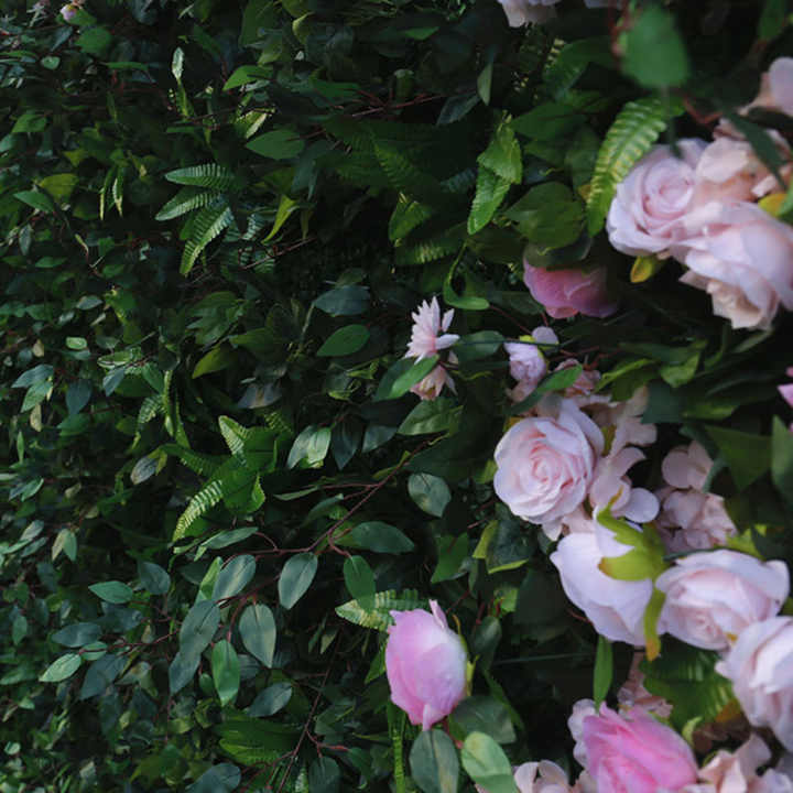 AYOYO Custom Artificial Plant Flower Wall Panel Backdrop Decoration for Wedding Event Wall