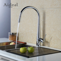 Robinet de cuisine moderne à poignée unique en céramique polie avec douchette extractible, mélangeur eau chaude et froide – Prix usine, Offre Spéciale