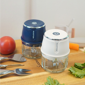 Picadora de Ajo Inalámbrica Recargable por USB de 350 ml, Picadora de Ajo Eléctrica Portátil <span class=keywords><strong>Mini</strong></span> con Motor Potente de 1500 RPM, 6 Cuchillas - Product Image 2