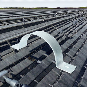 <span class=keywords><strong>Double</strong></span> pinces de fer <span class=keywords><strong>plat</strong></span> semi-circulaires pour l'énergie photovoltaïque Accessoires Systèmes d'énergie solaire en acier Carports <span class=keywords><strong>Toit</strong></span> en <span class=keywords><strong>aluminium</strong></span> - Product Image 1