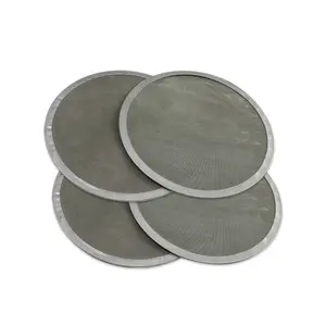 5 10 50 60 micron 50 mm brass rim round stainless steel mesh filter disc
