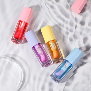 Maquillage personnalisé MLM Nouveau brillant à lèvres brillant à haute teneur en pigment Brillant à lèvres végétalien nu Glitter Macaron Huile de fard à joues à changement de couleur pour les lèvres et le visage - Product Image 1