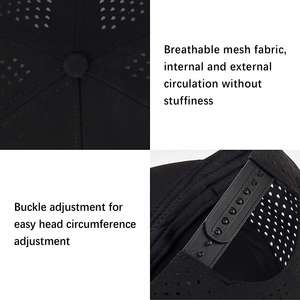 Gorra de Béisbol de Alta Calidad de 5 Paneles, Impermeable, con Perforaciones Láser, Logotipo Personalizado, Gorra Trucker - Product Image 5