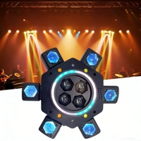 Offre du fabricant : Prix bas pour un projecteur LED à 6 bras avec commande vocale pour effets laser rouge et vert, idéal pour les bars et les discothèques, éclairage de scène.