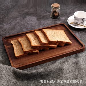Solid Wood Serving <b>Tray</b> Rectangular Bread Snack Dessert Plate <b>Tea</b> <b>Tray</b> Antique Style Wooden <b>Tray</b> For Hotel Coffee <b>Tea</b> - Product Image 1