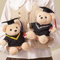 Songshan jouets personnalisé imprimé logo de l'école mignon docteur doux ours animal en peluche Graduation ours en peluche jouets en peluche cadeaux pour étudiant