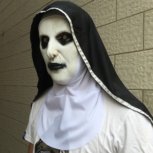Máscara <span class=keywords><strong>de</strong></span> Látex Novedosa y Espeluznante para la Cabeza: Alien, Monja, Payaso, Demonio, Calavera, Vampiro. Accesorios <span class=keywords><strong>de</strong></span> Cosplay para Halloween y Escape Room. - Product Image 1