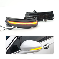 Indicateur de clignotant latéral dynamique jaune pour voiture, lampe de rétroviseur automobile ambre séquentiel led de voiture, clignotant