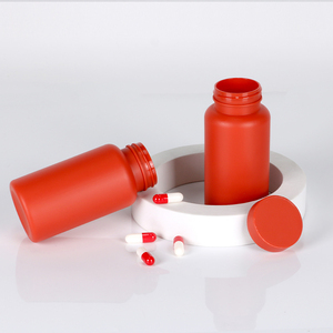 Customized Red Capsule Bottle Pharmaceutical <b>Packaging</b> PET Plastic Capsule For Health Products With Screw Cap - Product Image 6