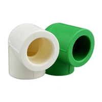 ABK UPVC coude 90 degrés inséré coude à Angle droit PVC qualité chimique raccords de tuyauterie d'eau PVC raccords de tuyauterie Joint