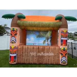 Bar Tiki Gonflable Professionnel d'Extérieur avec Palmiers pour Fêtes au Bord de la <span class=keywords><strong>Piscine</strong></span>, Durable - Product Image 3