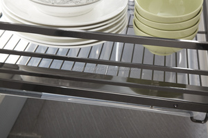 Cocina 3-de titular de placa de alambre a domicilio <span class=keywords><strong>en</strong></span> negro con níquel color de cierre suave - Product Image 3