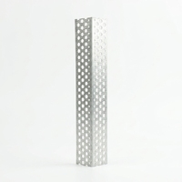 Profilé d'angle perforé en métal galvanisé haute résistance aux chocs, protection d'angle pour cloison sèche (gauche/droite) pour la décoration murale des bâtiments