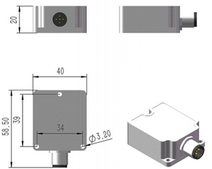 Senyd SAHRS Hochleistungs-Array IMU Gyroskop Beschleunigungsmesser Magnetometer UART/RS-485/CAN Ausgang -40 bis 85 Grad Betriebstemperatur - Product Image 2
