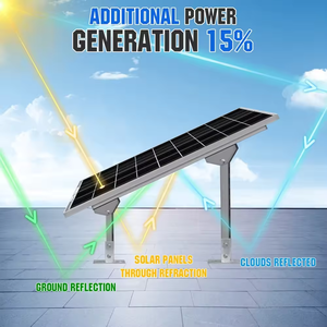 Panneau solaire à double verre monocristallin 100W 12V panneau solaire bifacial 120w 160w 220w 280w pour système solaire domestique - Product Image 2